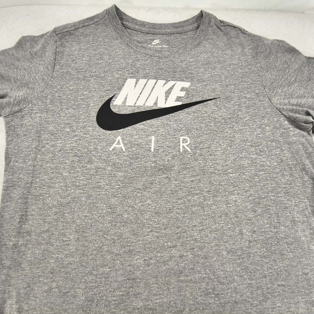 Nike Tee Air Casual Short Sleeve Crew Neck Graphic T Shirt Womens Size XL Gray